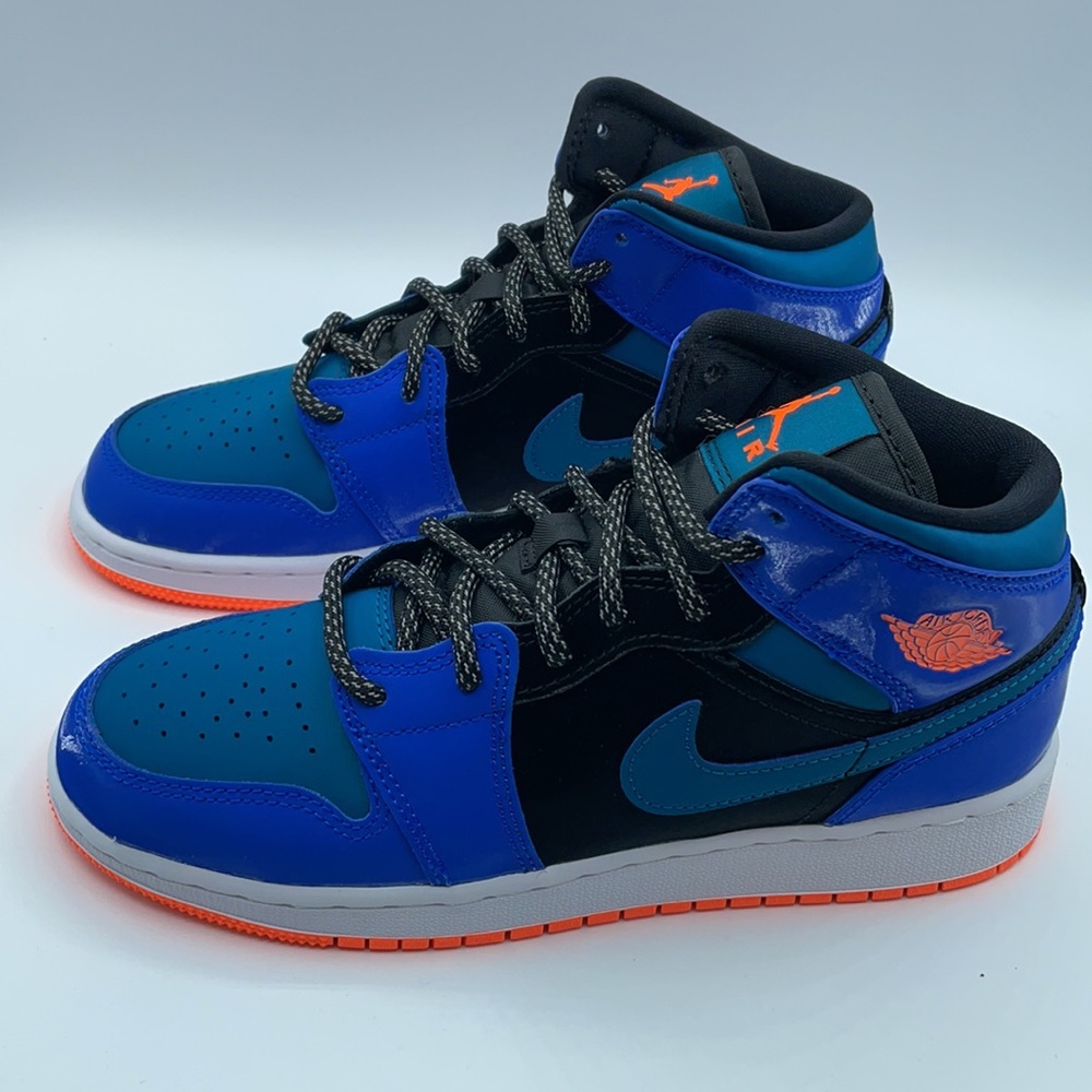 Air Jordan 1 Mid GS Retro Knicks Racer 554725-440